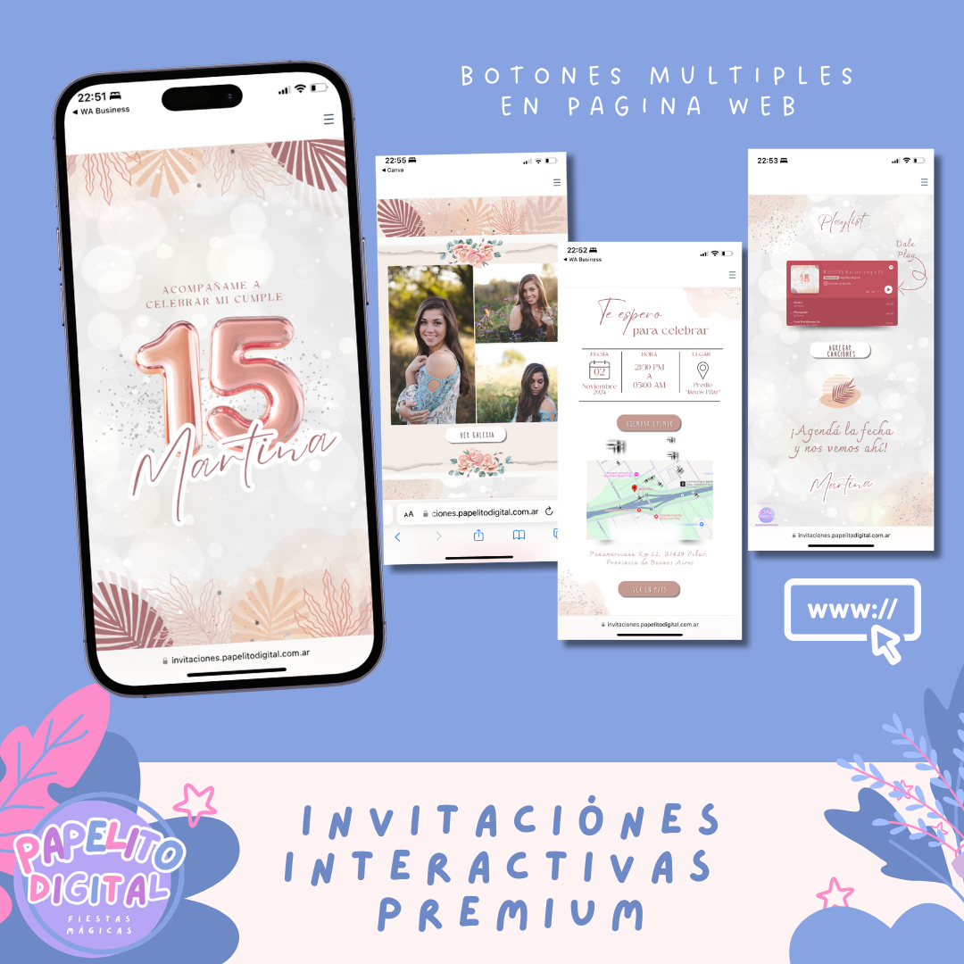 Ejemplo de Invitación Premium Web